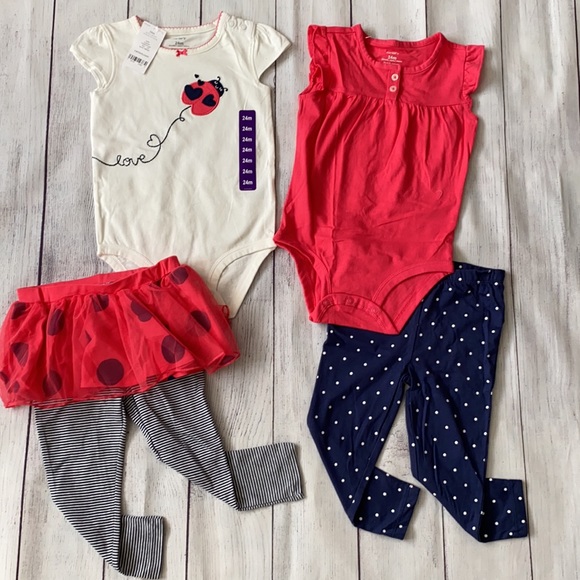 🐞 NWT Carter’s 24 Month Girls Outfit Sets CUTE 🐞 - Picture 3 of 13
